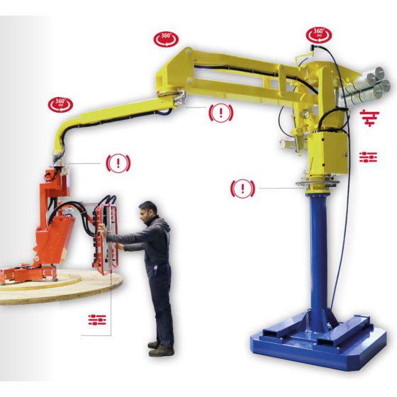 Industrijski manipulator sa krutim zglobnim rukama za opterećenja do 900 kg